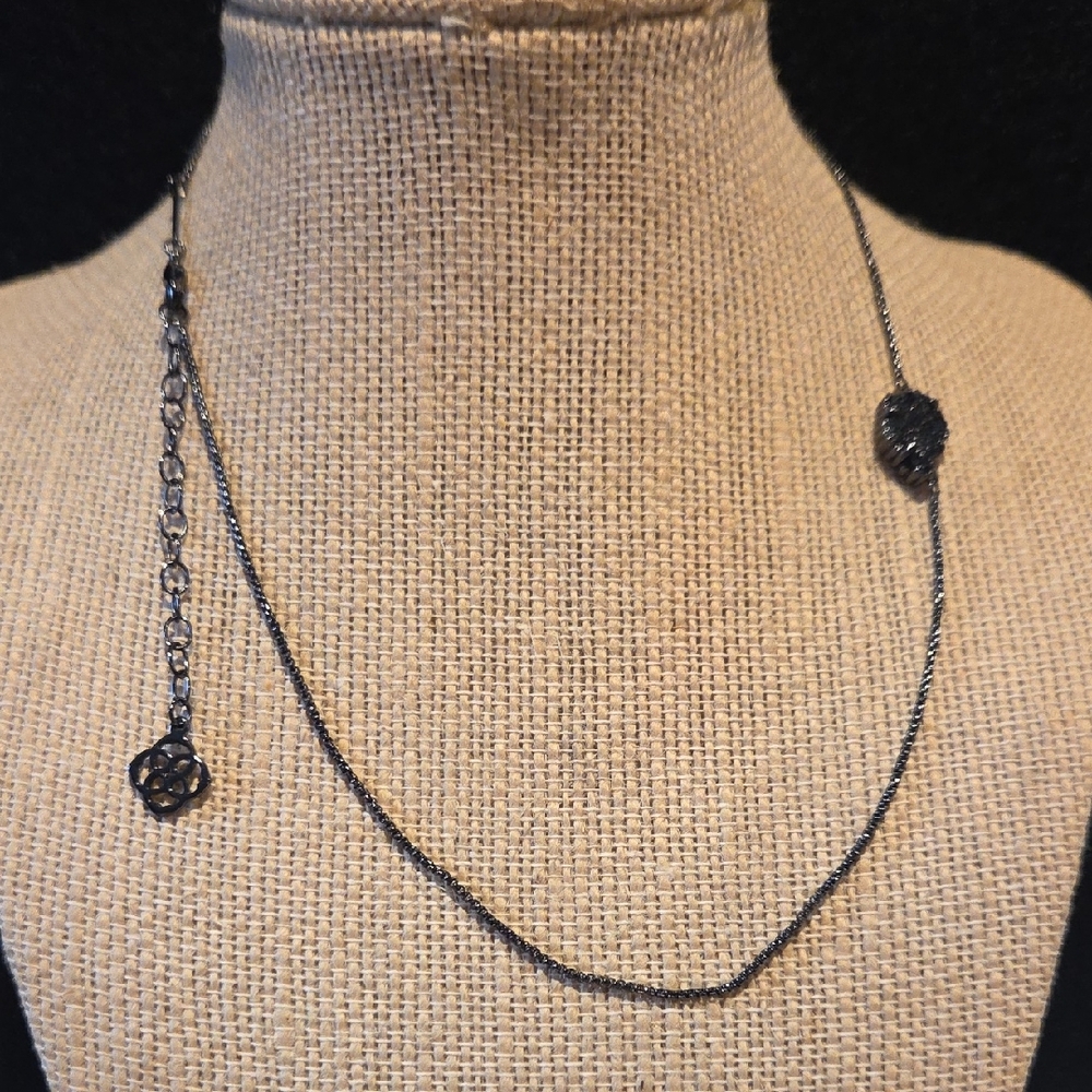 Kendra Scott Black Pendant Necklace - Picture 2 of 7